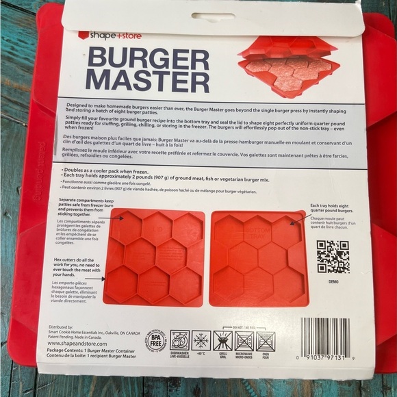 Shape + Store Burger Master Burger Press and Freezer Container - Picture 4 of 4